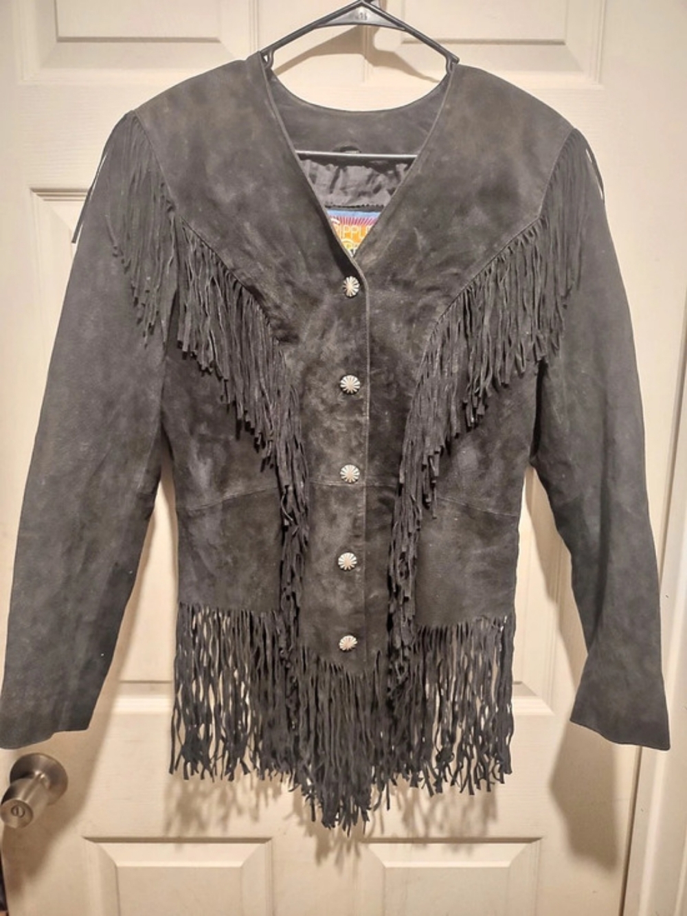 Ripple Creek Women's Fringe Leather Jacket Size Medium
